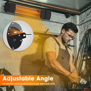 Konwin Máy Sưởi Sân Trong Máy Sưởi Ngoài Trời Máy Sưởi Không Gian Hồng Ngoại Gắn Tường Máy Treo Trần Bảo Vệ Quá Nhiệt An Toàn Điều Khiển Từ Xa - Product Image 4