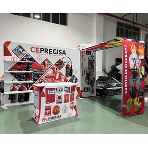 Stand d'exposition standard de 10x10 pieds au design <span class=keywords><strong>personnalisé</strong></span> Présentoirs de salons commerciaux portables Stand de stand d'exposition avec supports de télévision - Product Image 1
