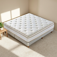 Matelas hybride emballé sous vide en boîte, expédition pratique, expansion rapide, matelas de lit Queen Size pour la maison et la chambre