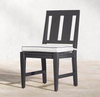 Ensemble de table et chaises de jardin en aluminium artisanal de haute qualité pour l'extérieur