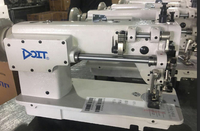 Machine à coudre industrielle à point droit double synchrone haute vitesse DT 0303D pour le cuir