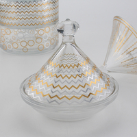 Verre de stockage des aliments Mini Tajine marocain Style arabe Verre Tajine Dates Bol