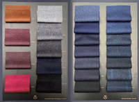 BOOK-9 100% Merino Wool Silk Fiber Four Season Flannel 310GSM 150CM Suit Ready Stock Fabric Combed Wool Raw