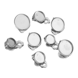 10 pièces/sac en gros en acier inoxydable <span class=keywords><strong>oreille</strong></span> <span class=keywords><strong>pince</strong></span> bouton sangle fondu gratuit boucles d'oreilles bricolage boucles d'oreilles fabrication de bijoux accessoires - Product Image 5