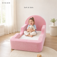 Canapé convertible pour enfants, idéal pour chambre et salle de jeux, canapé compressé sous vide, pouf sectionnel, chaise de sol