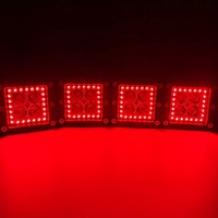 Hot Sell 4x4 Pods Super Luminosité Carré LED Feux de Travail Flux Éclairage RVB