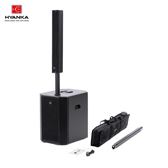 HYANKA S-1503 15 Inch Active DSP Professional Column Speaker 1000W RMS 15 Inch Wooden Speaker Active Stage Powered Speakers