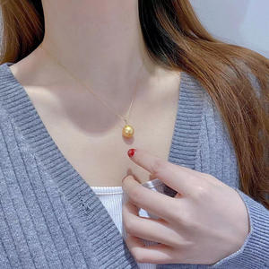 Colgante de Plata Edición Ligera 30858DIY con Base Vacía para Cuentas Redondas de 9-14 mm, Accesorio para Collar de Plata S925 - Product Image 4