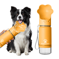 Bouteille d'eau pour chien 2-en-1 en acier inoxydable de 10 oz avec logo personnalisé, isolée sous vide, et gamelle distributeur de nourriture pour animaux de compagnie – Vente en gros