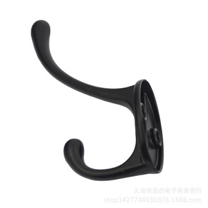 Black Antique Style Single <b>Wall</b> <b>Hook</b> 90mm Zinc Alloy Coat <b>Hook</b> For Indoor Use - Product Image 3