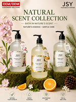 OEM ODM Marque Privée 500ml Gel Douche Parfumé Naturel Fleur Épanouieuse Agrumes Orange Bois d'Ambre Hydratant pour Tous Types de Peau
