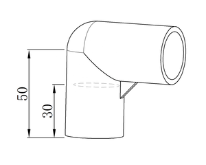 Connecteur de tuyau en <span class=keywords><strong>PVC</strong></span> de haute qualité 28 mm J-002, joint de coude, raccord en angle avec emballage en boîte, garantie de 3 ans - Product Image 3