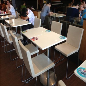 Meubles de restaurant d'occasion, <span class=keywords><strong>table</strong></span> de restauration rapide <span class=keywords><strong>murale</strong></span> en surface solide à vendre - Product Image 4