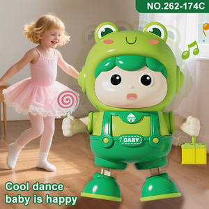 Jouet robot chantant et dansant en plastique personnalisé en forme de grenouille électrique lumineux pour les enfants, cadeau d'anniversaire de Noël - Product Image 3