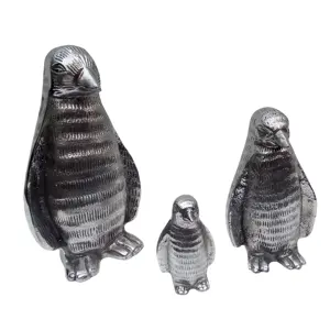 Artesanías decorativas de aluminio y Metal, emperadores, familia, pingüino