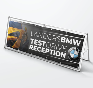 定制巨型横幅 大型人群引导横幅 促销 PVC 横幅 足球旗帜 用于体育赛事 - Product Image 3