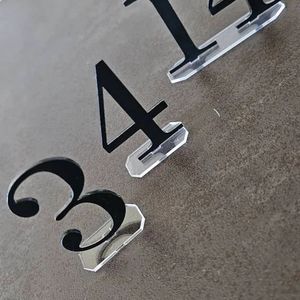 Soporte de menú de mesa de acrílico con base de madera o acrílico, soporte de mesa de plástico con grabado de logotipo, soporte de señal personalizado - Product Image 6