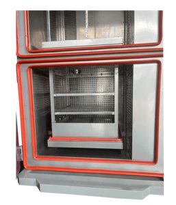 De Kamer Van De Koude En Hitteschoktest Is Een Opgeschorte Kamer Van Het Mandtype Met Twee Dozen Met Snelle Temperatuuromschakeling - Product Image 5