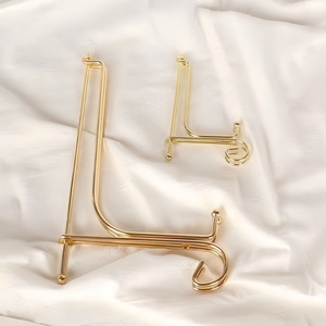 Soporte y Pedestal Versátil Dorado de Hierro para Exhibición, Soporte para Reloj, <span class=keywords><strong>Marco</strong></span> de Fotos, Estante de Almacenamiento de Arte, Organizador de Decoración Nórdica para el Hogar - Product Image 2