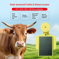 Traceur GPS numérique magnétique haute puissance 4G à énergie solaire pour l'identification et le positionnement des animaux (vaches, moutons et bovins)