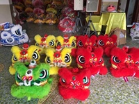 Costume de danse du lion authentique pour adultes et adolescents, en laine de haute qualité, avec lanterne en peluche de dragon, pour spectacle de danse du lion chinoise