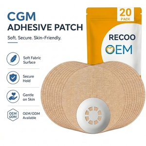 Couvre-capteurs <span class=keywords><strong>Libre</strong></span> 3 & 3 Plus, patchs adhésifs médicaux CGM imperméables et respirants, certifiés CE, sans latex, classe médicale I, durée 14 jours - Product Image 1
