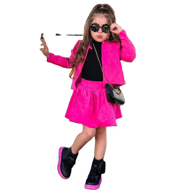 2-7Yrs Baby Clothes 2023 New Spring Fashion Baby Girls Skirt Sets Outfits HIgh Quality