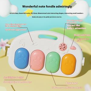 Estante de plástico educativo para educación temprana para bebés recién nacidos y juguetes de <span class=keywords><strong>Piano</strong></span> para pies para bebés de 0 a 6 meses - Product Image 3
