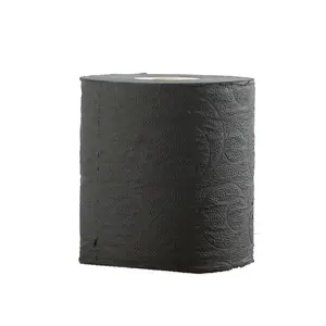 Wholesale Bathroom Embossed Roll Cheap Printed Tissue Rolls Color Black Toilet Paper
