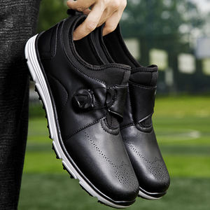 Chaussures de golf élégantes et tendance avec lacets à boucle rotative, forte adhérence, absorption des chocs, antidérapantes, respirantes, chaussures de golf d'entraînement - Product Image 4