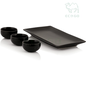 Planche en bois durable avec ensemble de steak en pierre de lave faisant cuire des plats et des casseroles avec des batteries de cuisine robustes en pierre chaude - Product Image 5