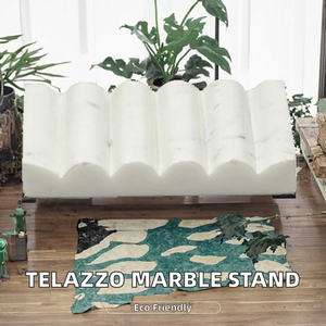 ที่วางสบู่และจัดแสดงเครื่องประดับหินอ่อนรูปทรงสี่เหลี่ยมผืนผ้า Telazzo Luxury Viola - ทำความสะอาดง่าย เป็นมิตรกับสิ่งแวดล้อม สำหรับห้องน้ำทันสมัย ขนาด 12x8x1.5 ซม. - Product Image 2