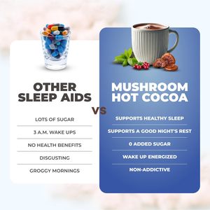 Café Instantáneo <span class=keywords><strong>con</strong></span> Champiñones y Melatonina, Suplemento para Dormir, Orgánico, Descafeinado, Keto, <span class=keywords><strong>Cacao</strong></span> en Polvo, Reishi, 20 Porciones, Bolsa de 220g - Product Image 4