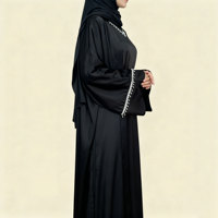 Robe musulmane artisanale grande taille respirante légère anti-froissement slim avec longueur de cheville ample pour les prières du Ramadan