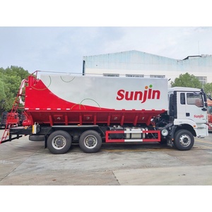 รถบรรทุกขนส่งอาหารไก่ยี่ห้อ SHACMAN ใหม่เอี่ยม แบบไซโล 4x2 6x4 8x4 รถบรรทุกส่งเมล็ดพืชแบบเทกอง - Product Image 2