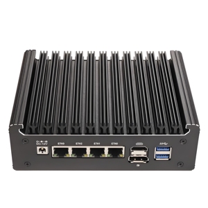 Topton solide pare-feu sans ventilateur Mini PC <span class=keywords><strong>Intel</strong></span> N100 <span class=keywords><strong>Pentium</strong></span> <span class=keywords><strong>N6005</strong></span> 4 LANs i226-V 2.5G DDR4 COM USB-C pfSense OPNsense ESXi ordinateur - Product Image 2