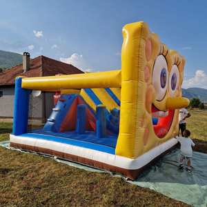 Castillo Inflable Comercial Popular <span class=keywords><strong>de</strong></span> <span class=keywords><strong>Bob</strong></span> <span class=keywords><strong>Esponja</strong></span>, Castillo Hinchable con Personajes para Niños, Castillo <span class=keywords><strong>de</strong></span> Brinco para Fiestas Infantiles - Product Image 2
