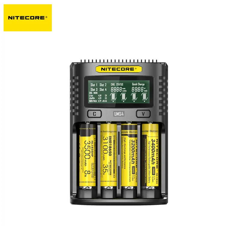 NITECORE UMS4 Intelligent USB Four-Slot Superb Battery Charger