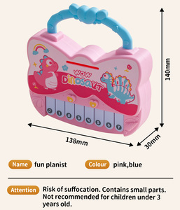 Juguete Electrónico Portátil de Música con Luces de Pato y Dinosaurio para Niños, con Divertidos Sonidos de Piano para la Educación de Niños y Niñas - Product Image 6