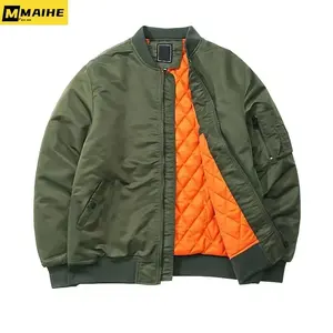 2025 chaqueta <span class=keywords><strong>de</strong></span> bombardero <span class=keywords><strong>de</strong></span> piloto <span class=keywords><strong>para</strong></span> hombres abrigo <span class=keywords><strong>de</strong></span> lona fina soporte sólido Otoño Invierno a prueba <span class=keywords><strong>de</strong></span> viento <span class=keywords><strong>traje</strong></span> <span class=keywords><strong>de</strong></span> béisbol Casual - Product Image 3