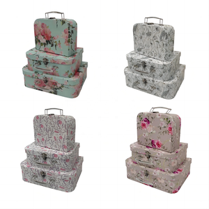 La fabbrica vende valigia in stile giardino set da 3 pezzi valigia scatola regalo a mano confezione regalo con portatile - Product Image 2