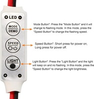 Mini atenuador automático de 3 teclas, CCT, RGB, cambio de Color, decoración, controlador de tira de luz, Cable de 2 A, enchufe USB de CC