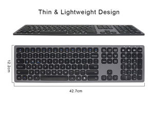 Professional Full Size Multimedia Rechargeable 2.4Ghz Wireless Keyboard and <b>Mouse</b> Combo for PC and Desktop Computer Hot Sale - Product Image 4