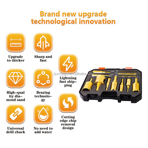 Nhà Máy bán hàng trực tiếp của 12 cái của chân không brazed kim cương lỗ Saw khoan Kit cho đá và gạch khoan - Product Image 5