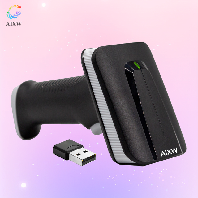 AIXW Portable for Bluetooth 2D Barcode Scanner with Fast Scan Speed USB Cable Scanner for Reading PDF417 in Warehouses Stock