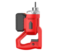 Vibrateur à béton électrique 48V sans fil, outil électrique avec poignée rouge et batterie, haute efficacité, utilisation en construction - Product Image 4