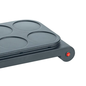 Plaque de cuisson en aluminium 1000W avec revêtement antiadhésif à base d'eau crêpière électrique avec 6 trous - Product Image 3