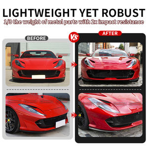Meilleure marque, style OME, pièces automobiles en fibre de carbone sèche, angle latéral avant pour Ferrari 812 GTS - Product Image 2