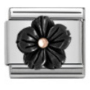 Flower Charm Bracelet <b>Set</b> Zinc Alloy Unisex Modular Jewelry Gift Bezel Setting Geometric Design - Product Image 2