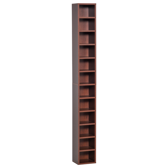 2-layer cd Shelf for Blu-ray Bookcases in 204Cds, CDs, Video Games,21x20x175 Cm.